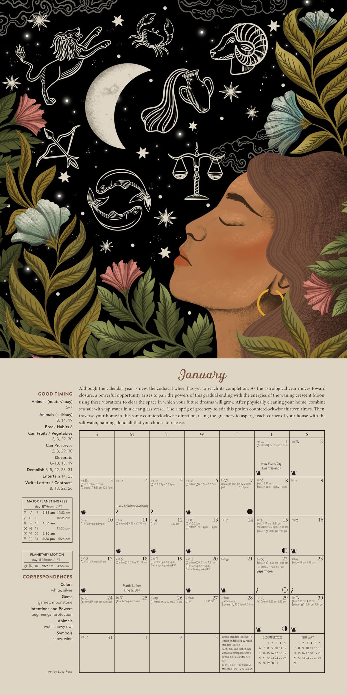 Llewellyn's 2027 Magical Moon Calendar : Spells & Lore