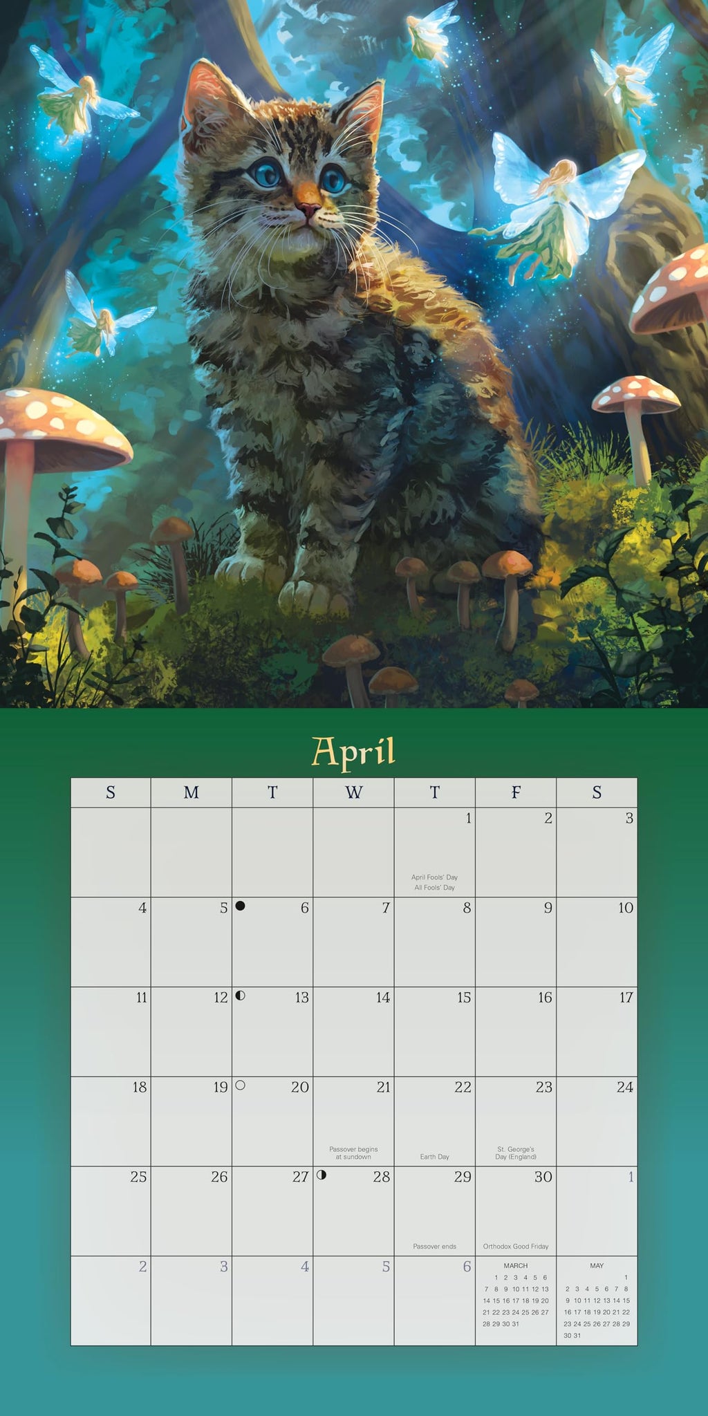 Llewellyn's 2027 Magical Mystical Cats Calendar