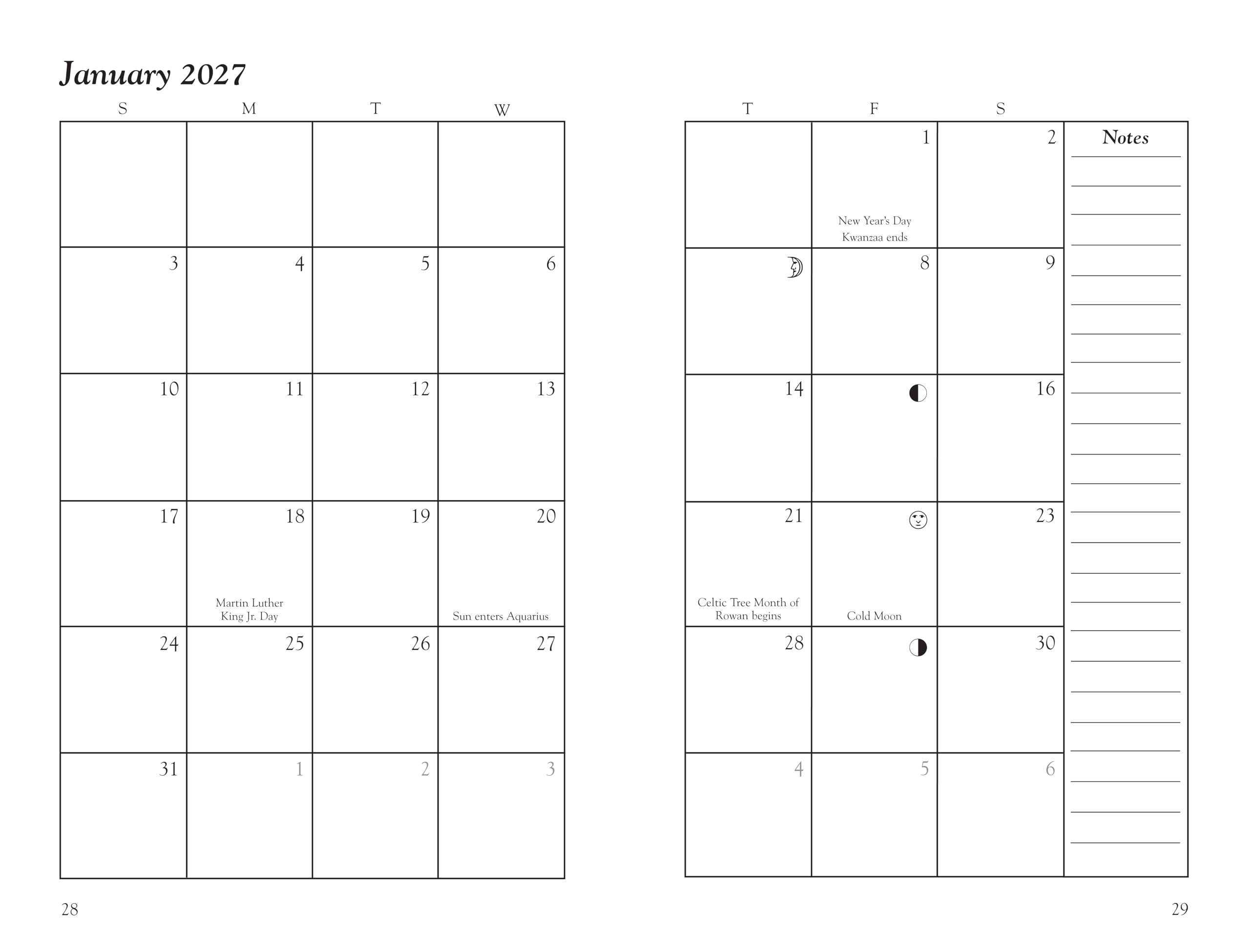 Llewellyn's 2027 Witches' Datebook