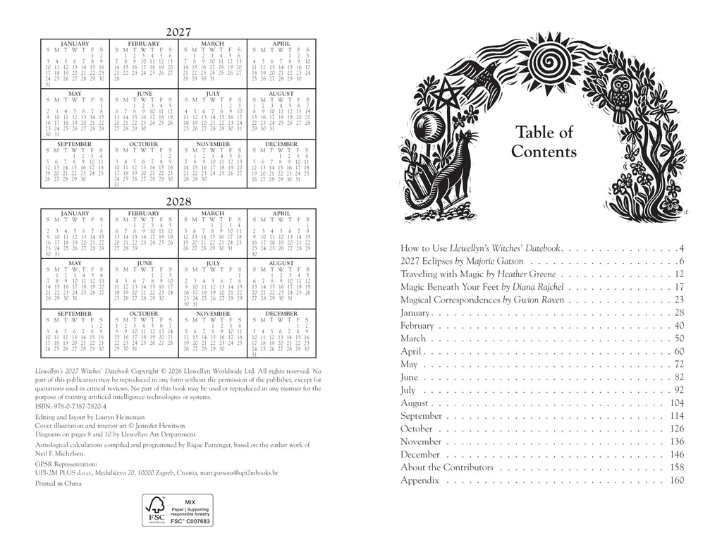 Llewellyn's 2027 Witches' Datebook