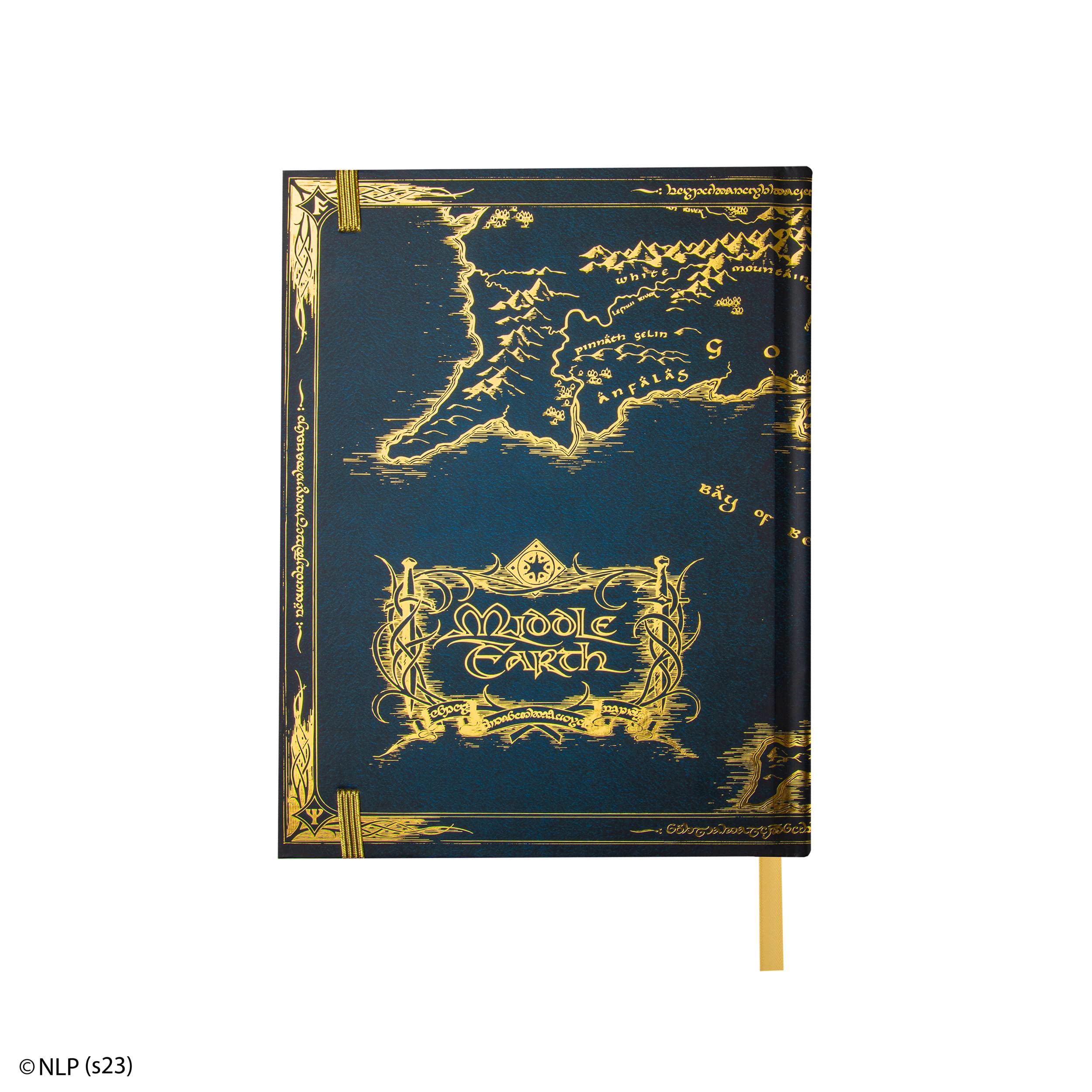 Lord Of The Rings Middle-Earth Hardcover Notebook with foldable map