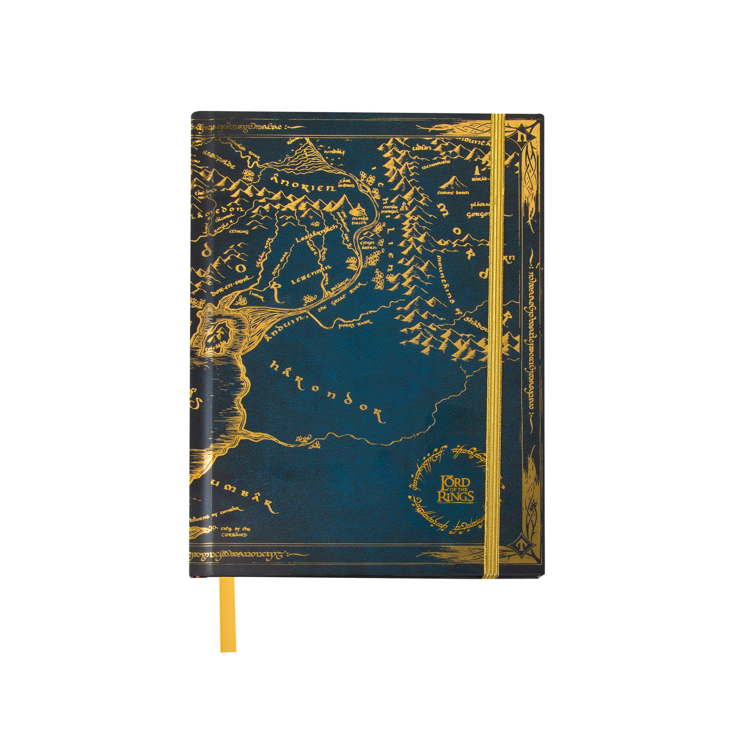 Lord Of The Rings Middle-Earth Hardcover Notebook with foldable map