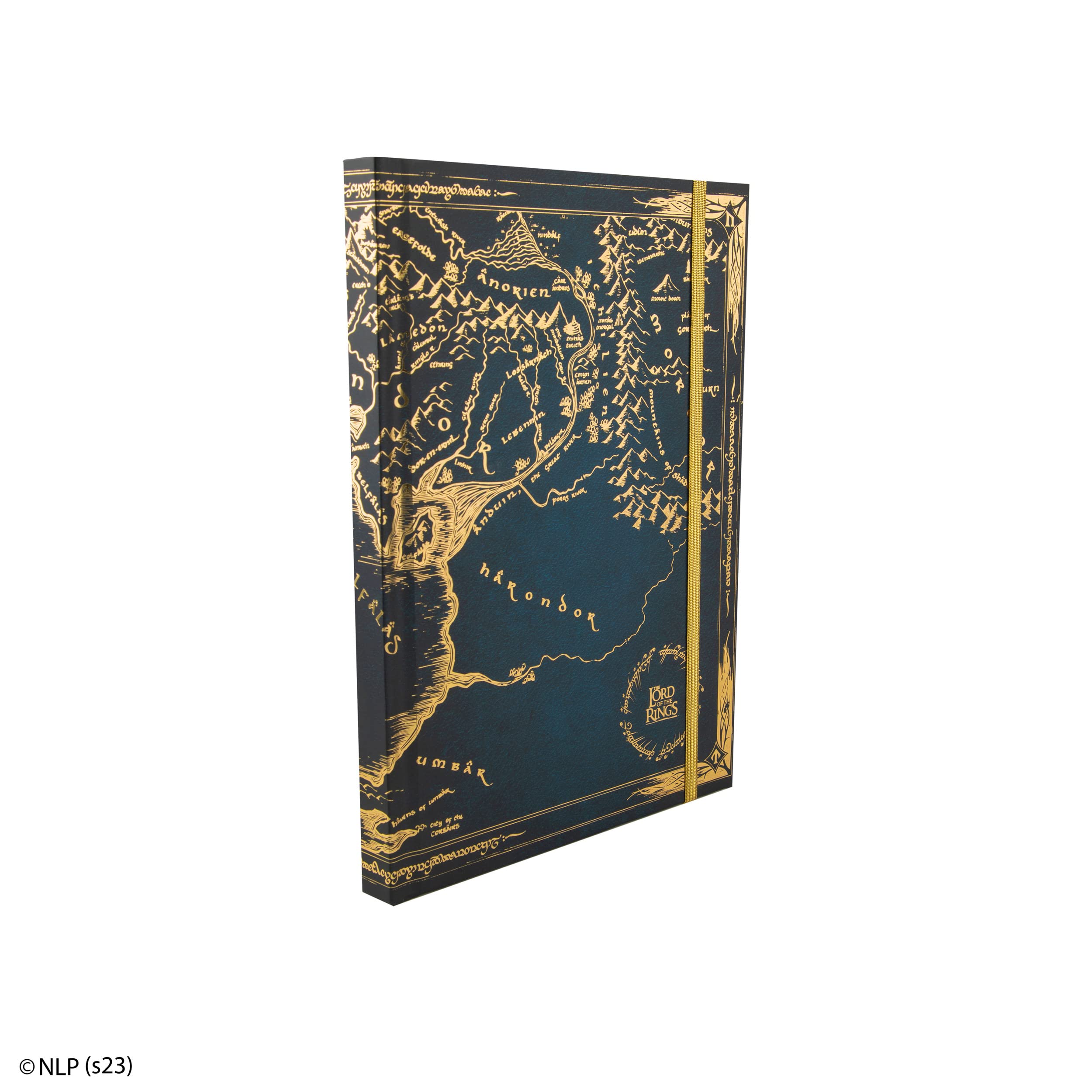 Lord Of The Rings Middle-Earth Hardcover Notebook with foldable map