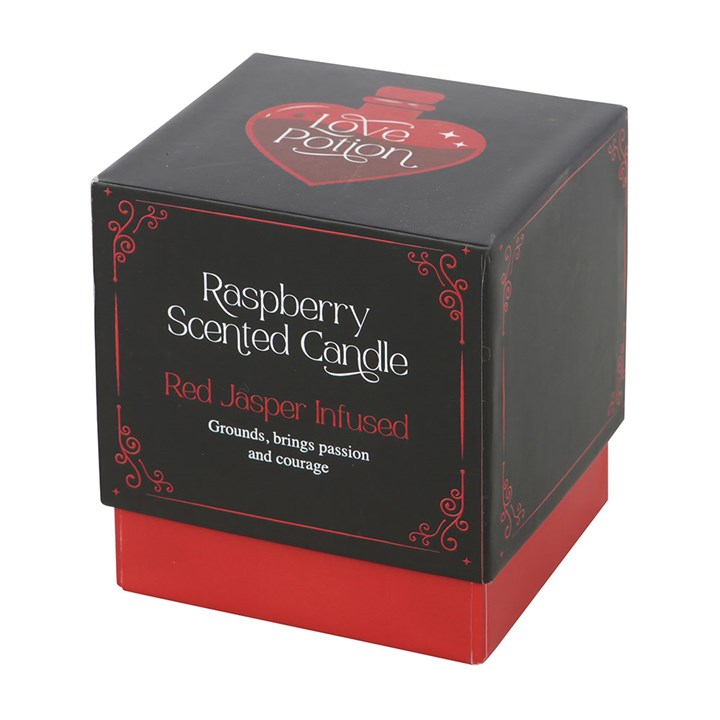 Love Potion Raspberry Crystal Chip Candle From Witch, Please!