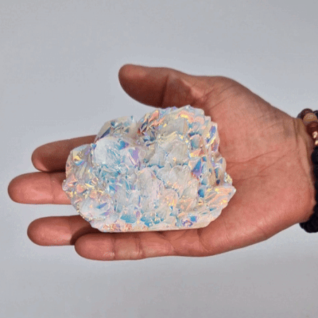 Lrg Enhanced Quartz - Aura Angel Quartz From Witch, Please!