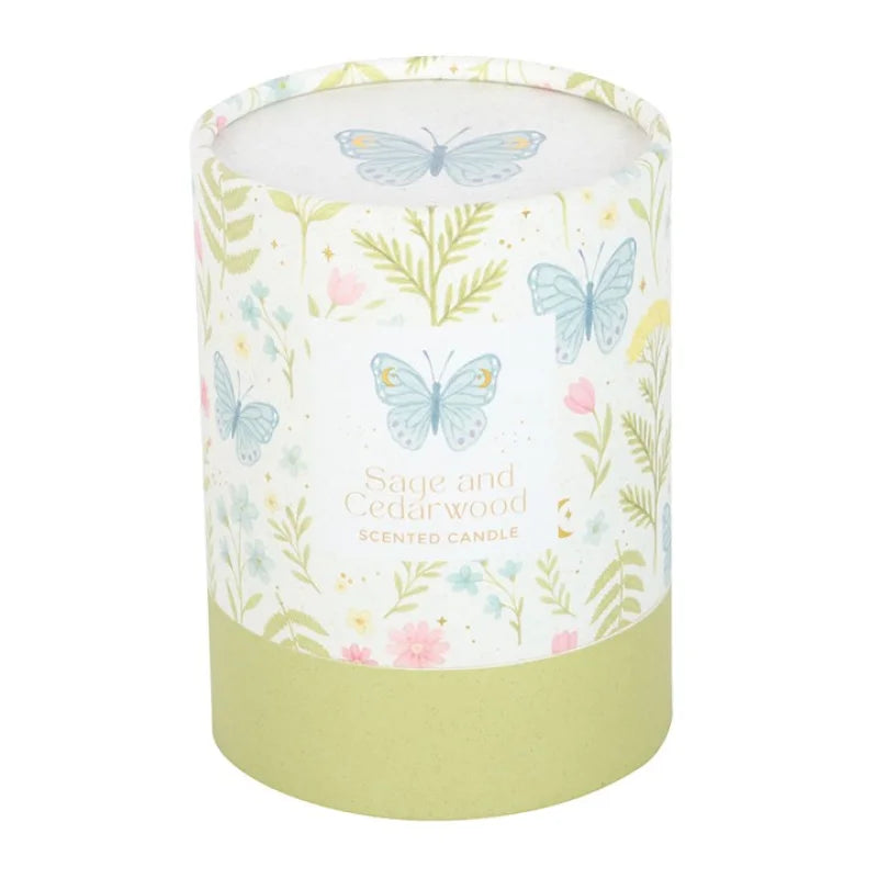 Luna Bloom Butterfly Sage and Cedarwood Candle
