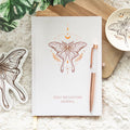 Luna Moth Daily Reflection Journal and Clear Quartz Crystal Pen From Witch, Please!