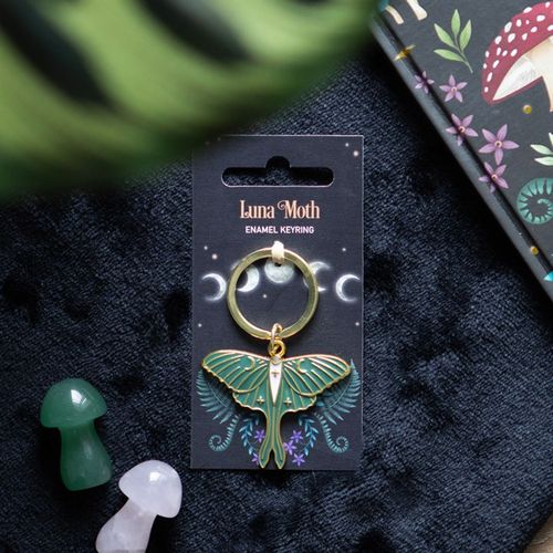 Luna Moth Keyring From Witch, Please!