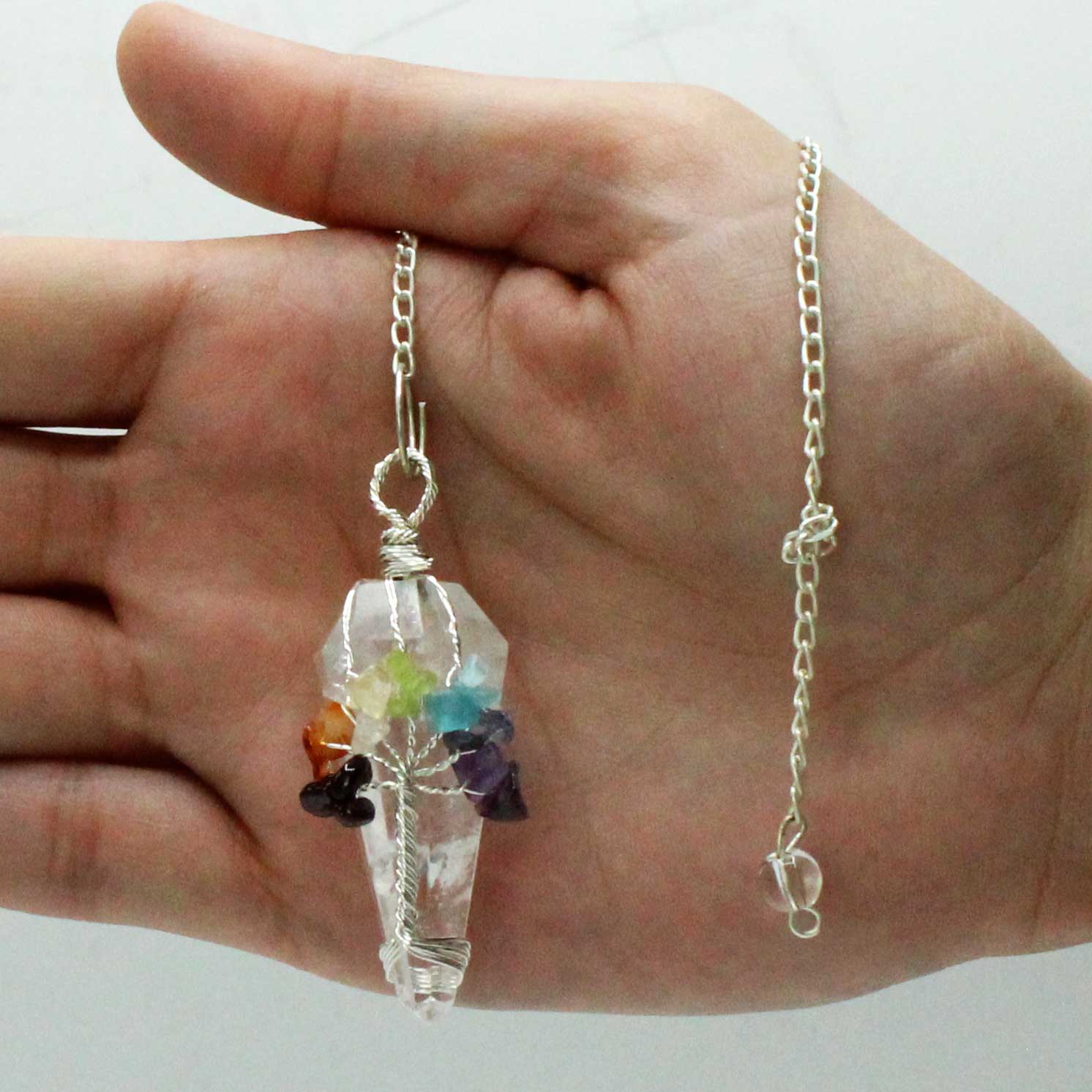Magic Pendulum - Seven Chakra - Rock Quartz From Witch, Please!