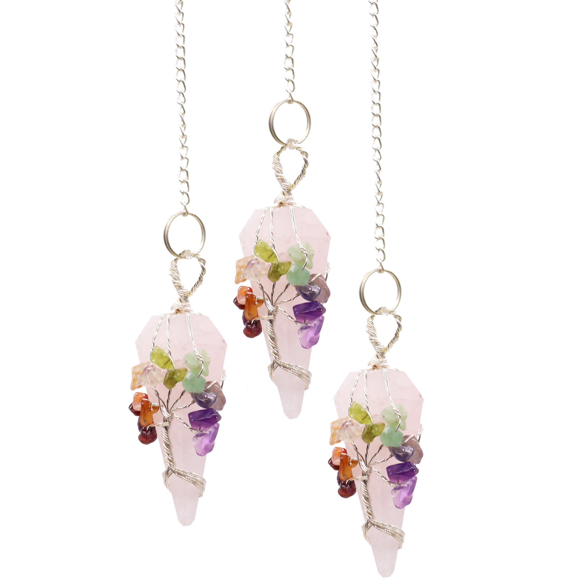 Magic Pendulum - Seven Chakra - Rose Quartz From Witch, Please!