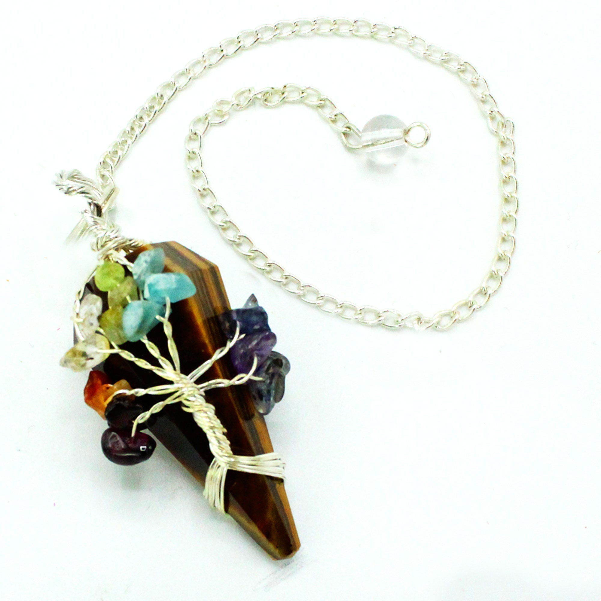 Magic Pendulum - Seven Chakra - Tigereye From Witch, Please!