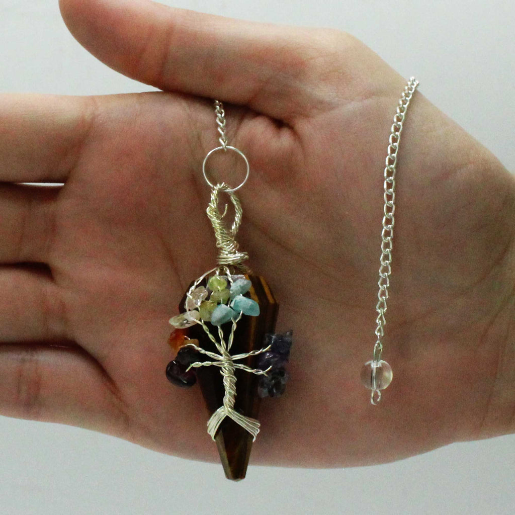 Magic Pendulum - Seven Chakra - Tigereye From Witch, Please!