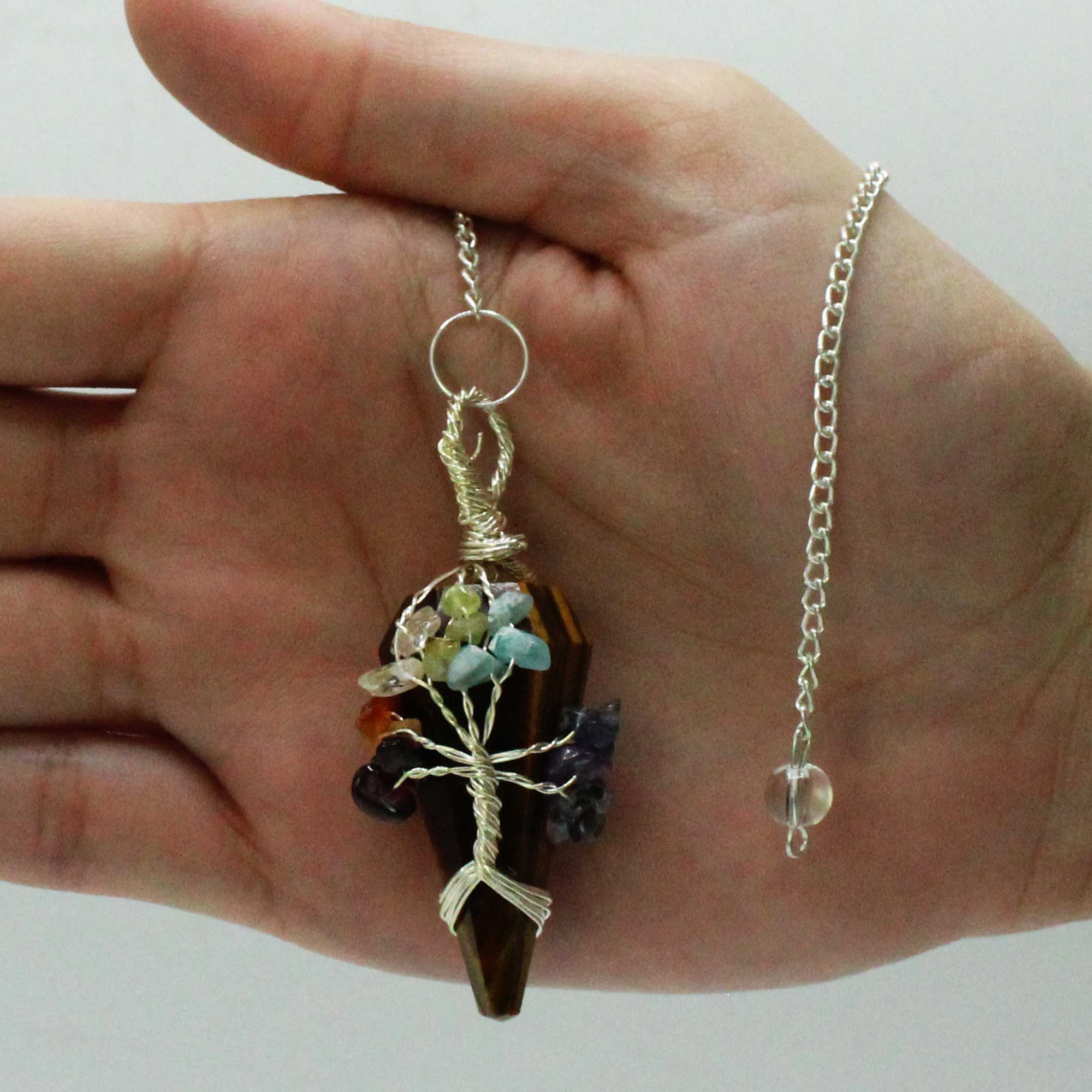 Magic Pendulum - Seven Chakra - Tigereye From Witch, Please!