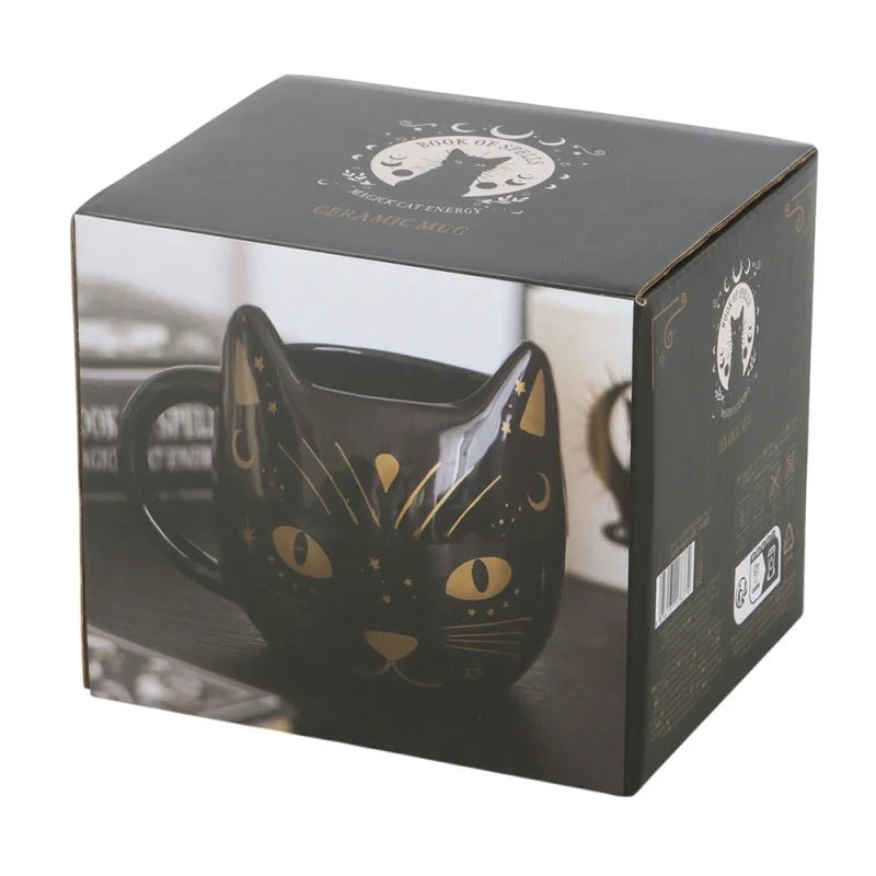 Magick Black Cat Face Mug