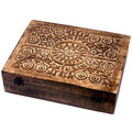 Mango Aromathrapy Box - Floral (holds 80) Aromatherapy Carved Boxes