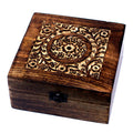 Mango Aromathrapy Box - Floral (holds 25) Aromatherapy Carved Boxes