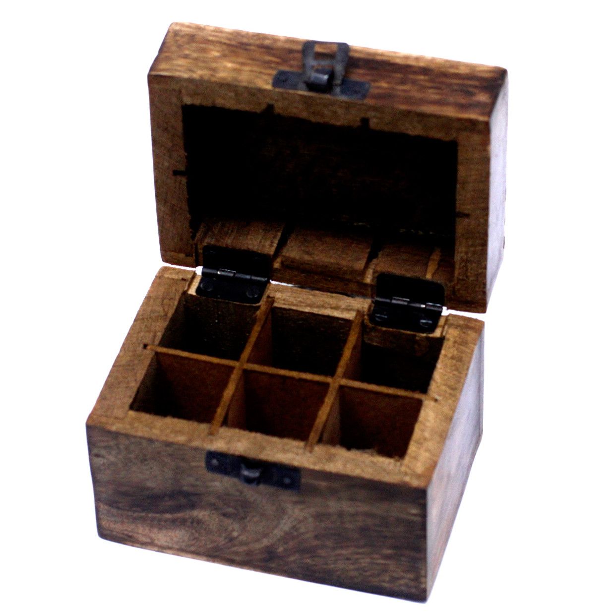 Mango Aromathrapy Box - Floral (holds 6) Aromatherapy Carved Boxes