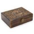 Mango Carved Tea Box - 12 compartments) Boxes