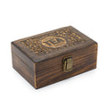 Mango Carved Tea Box - (6 compartments) Boxes