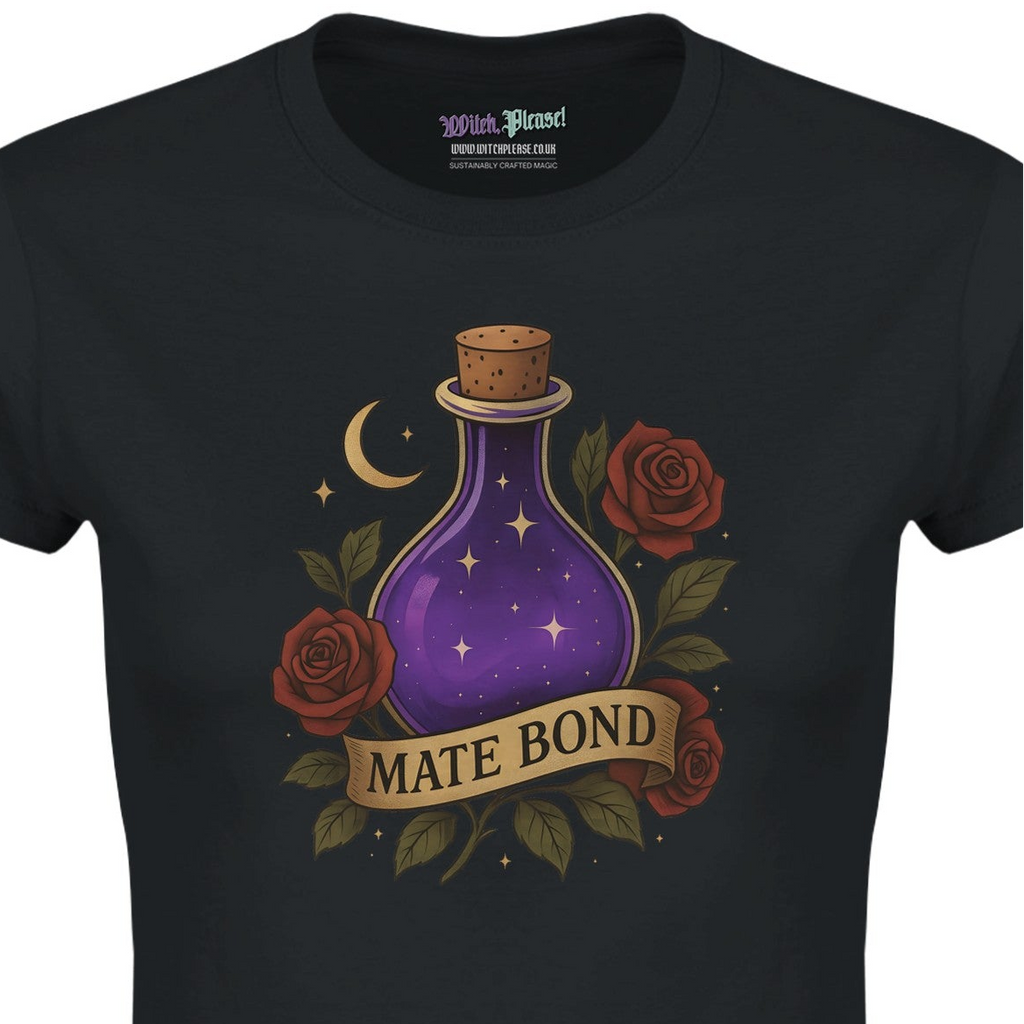 Mate Bond T-Shirt with Purple Potion - Romantasy Book Lovers Women’s Tee