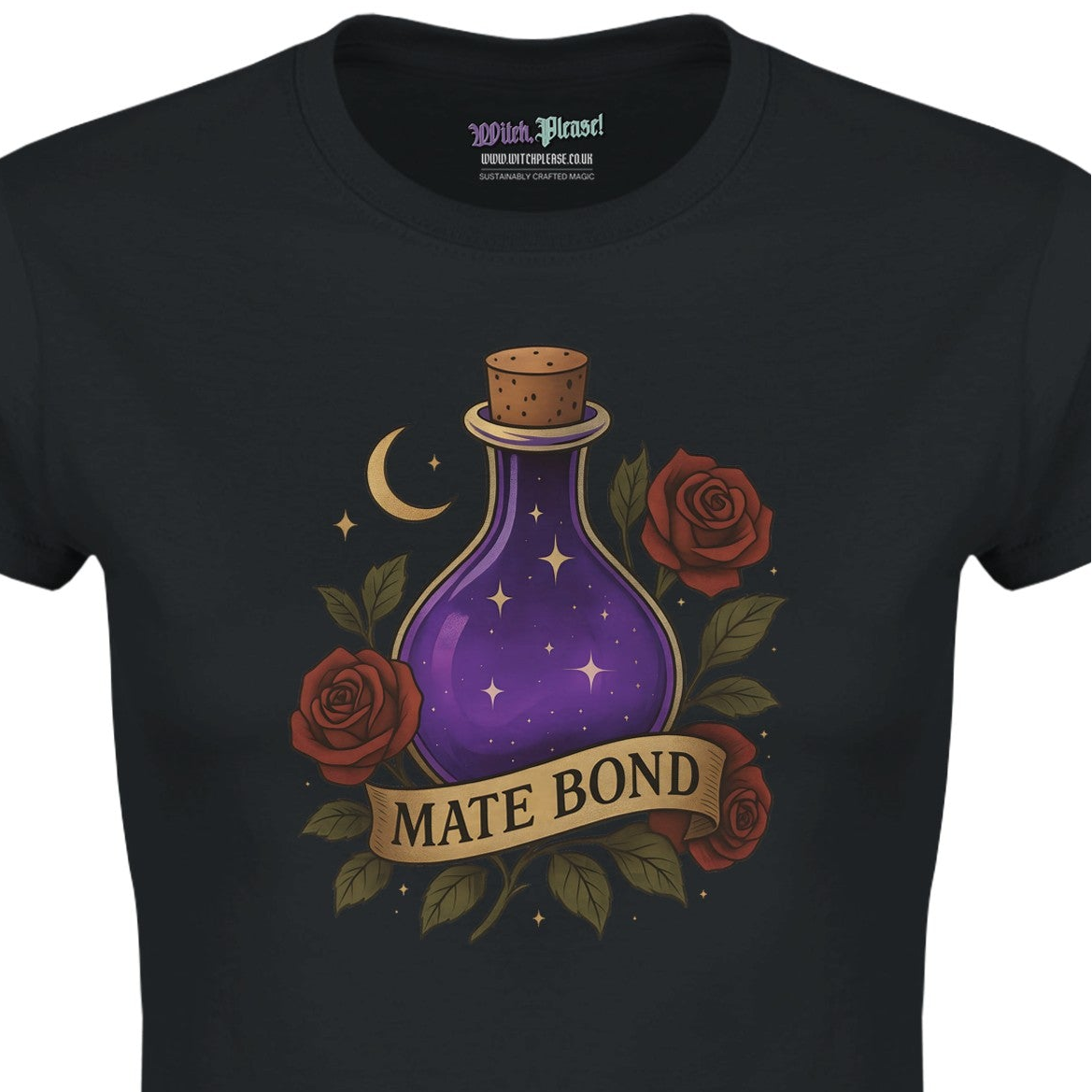 Mate Bond T-Shirt with Purple Potion - Romantasy Book Lovers Women’s Tee
