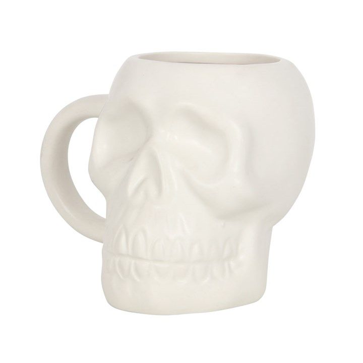 Matte White Skull Mug From Witch, Please!