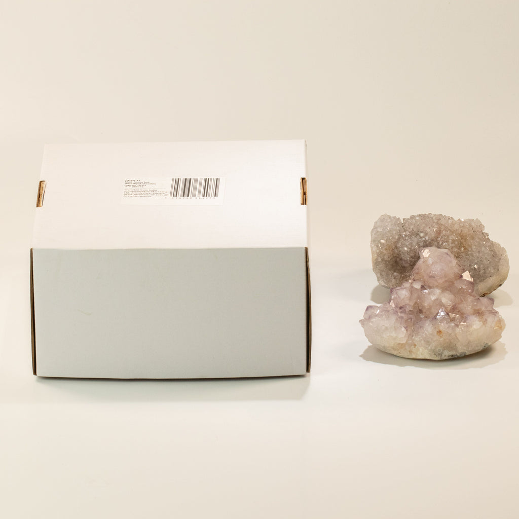 Med Assorted Amethyst Geodes - 6-9 cm (aprox 1KG) 2-3 pieces Calcite