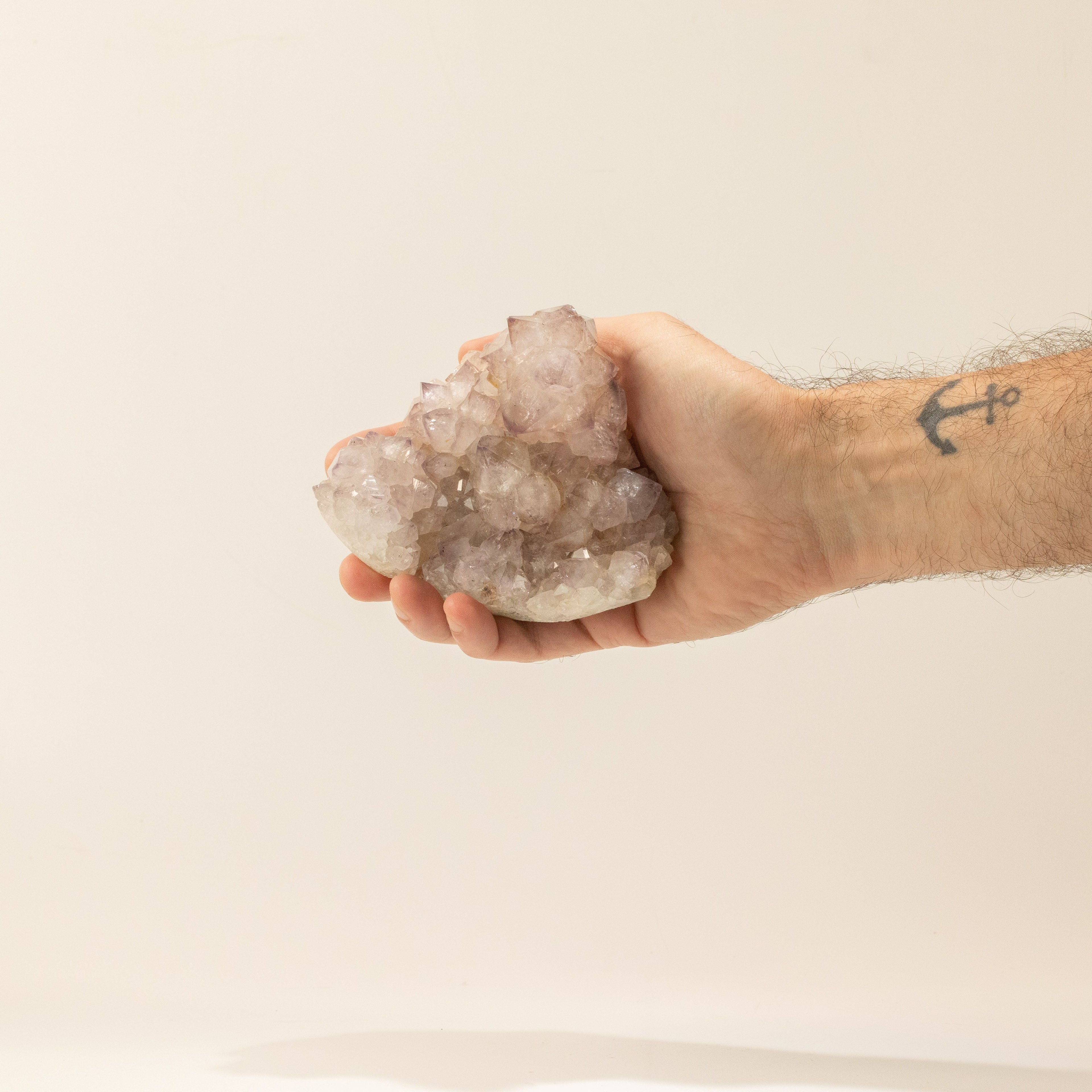 Med Assorted Amethyst Geodes - 6-9 cm (aprox 1KG) 2-3 pieces Calcite