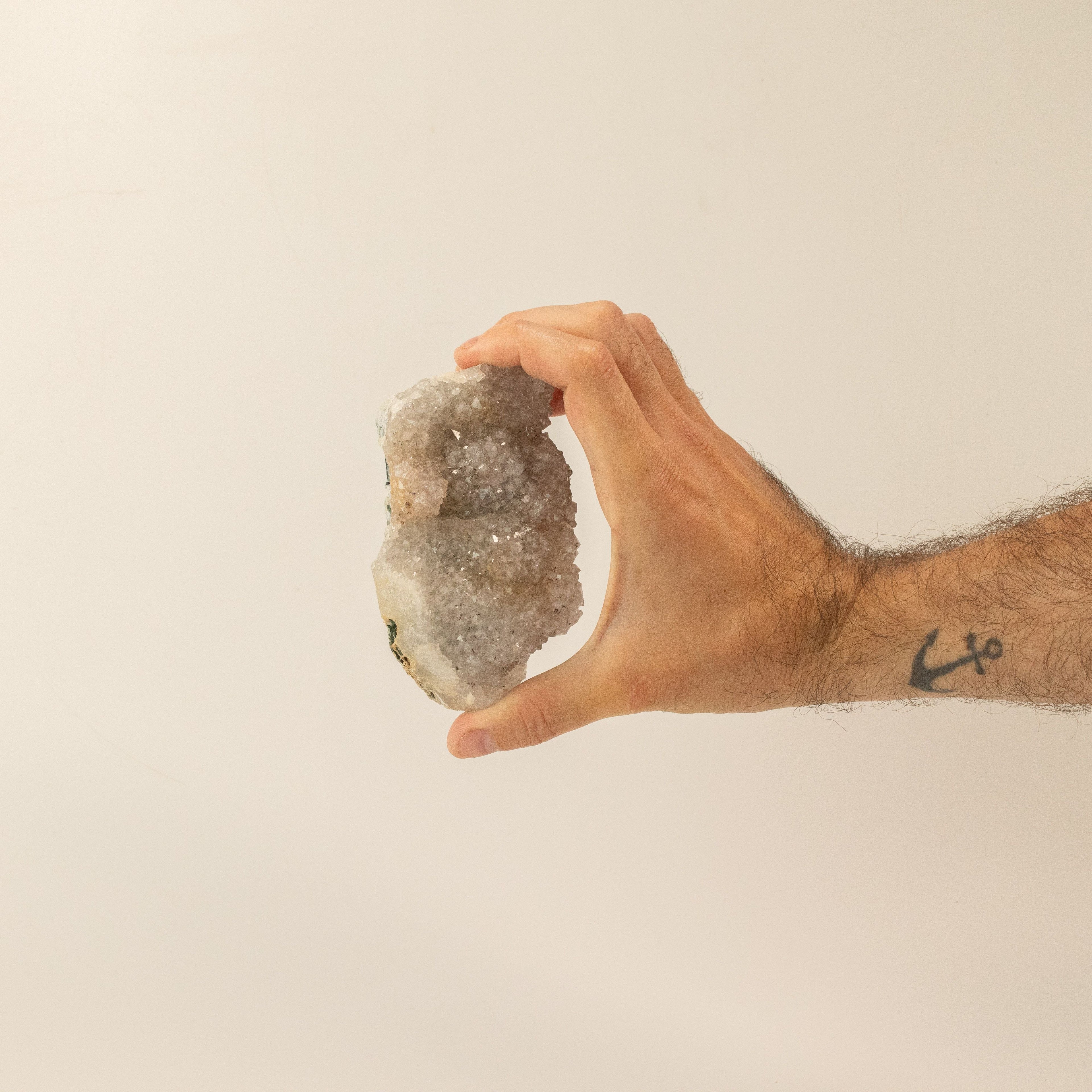 Med Assorted Amethyst Geodes - 6-9 cm (aprox 1KG) 2-3 pieces Calcite