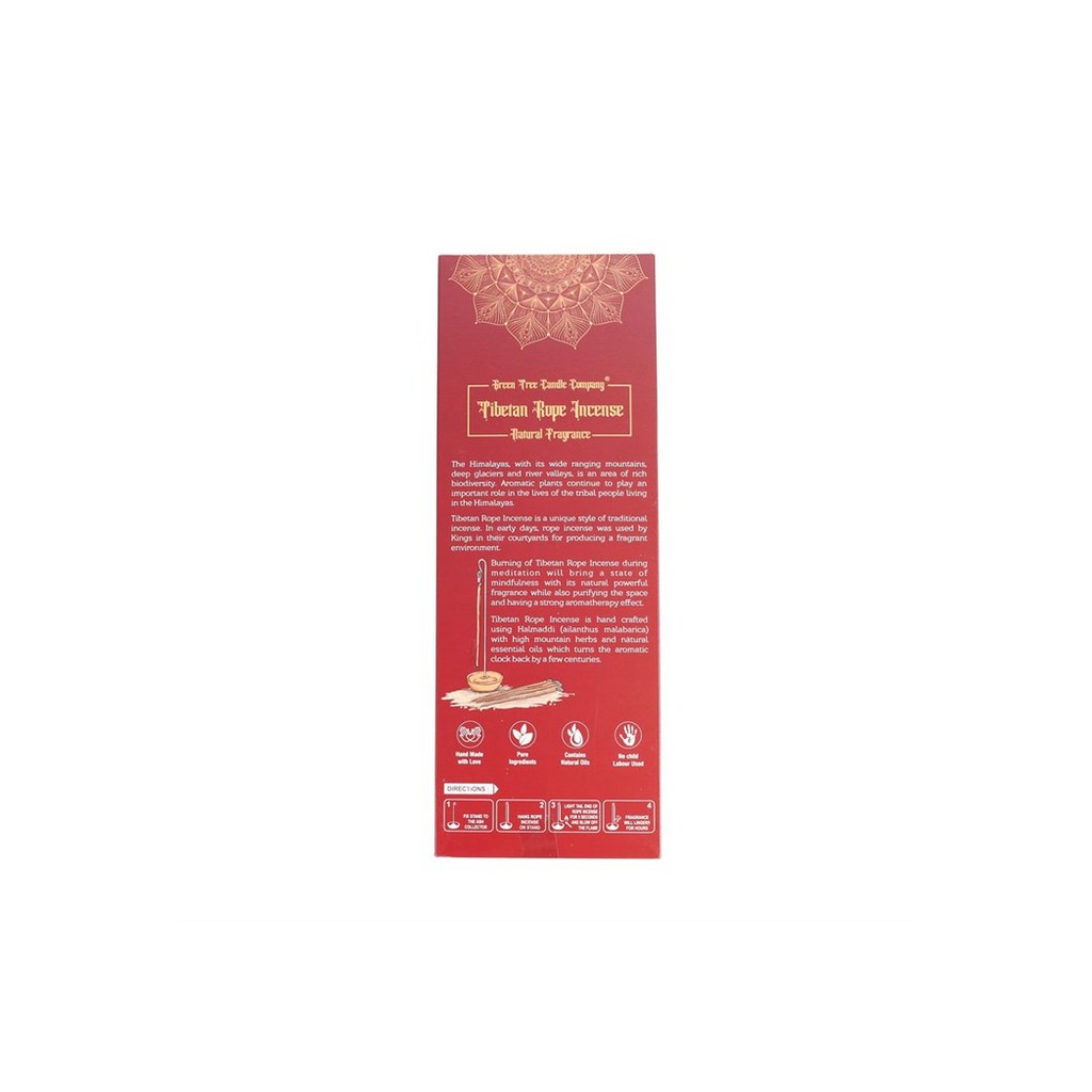 Meditating Herbs Tibetan Rope Incense with Holder From Witch, Please!