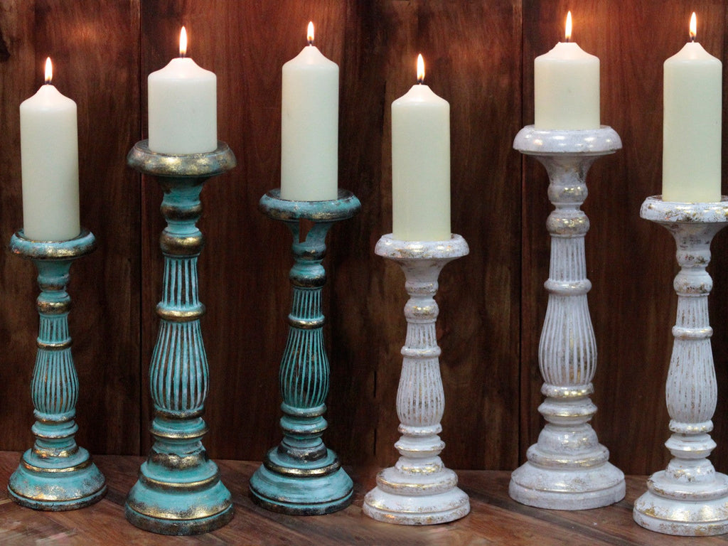 Medium Candle Stand - Turquois Gold From Witch, Please!