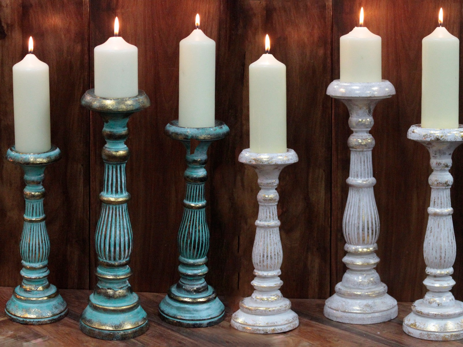 Medium Candle Stand - Turquois Gold From Witch, Please!