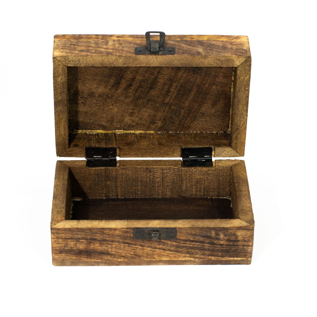 Medium Enamelled Box - Cosmic Babe Ceramic Glazed Wooden Boxes