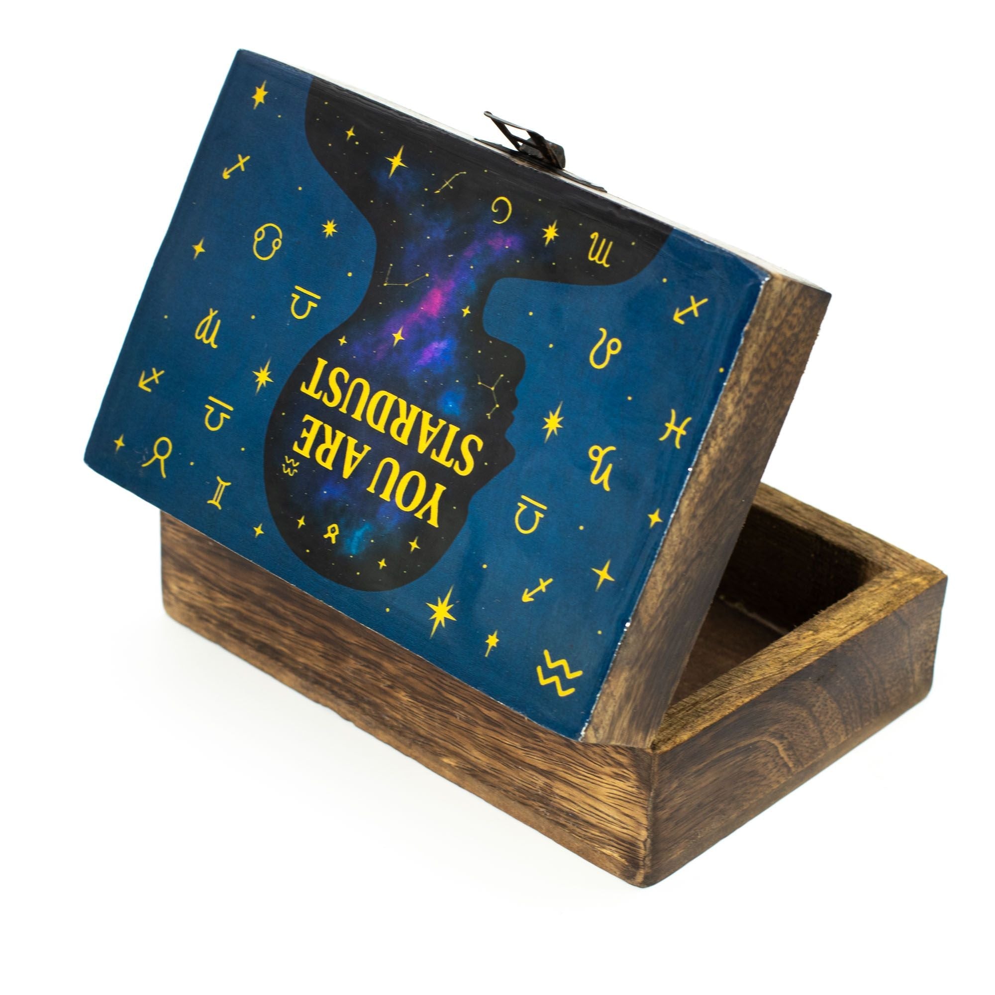 Medium Enamelled Box - You are Stardust Ceramic Glazed Wooden Boxes