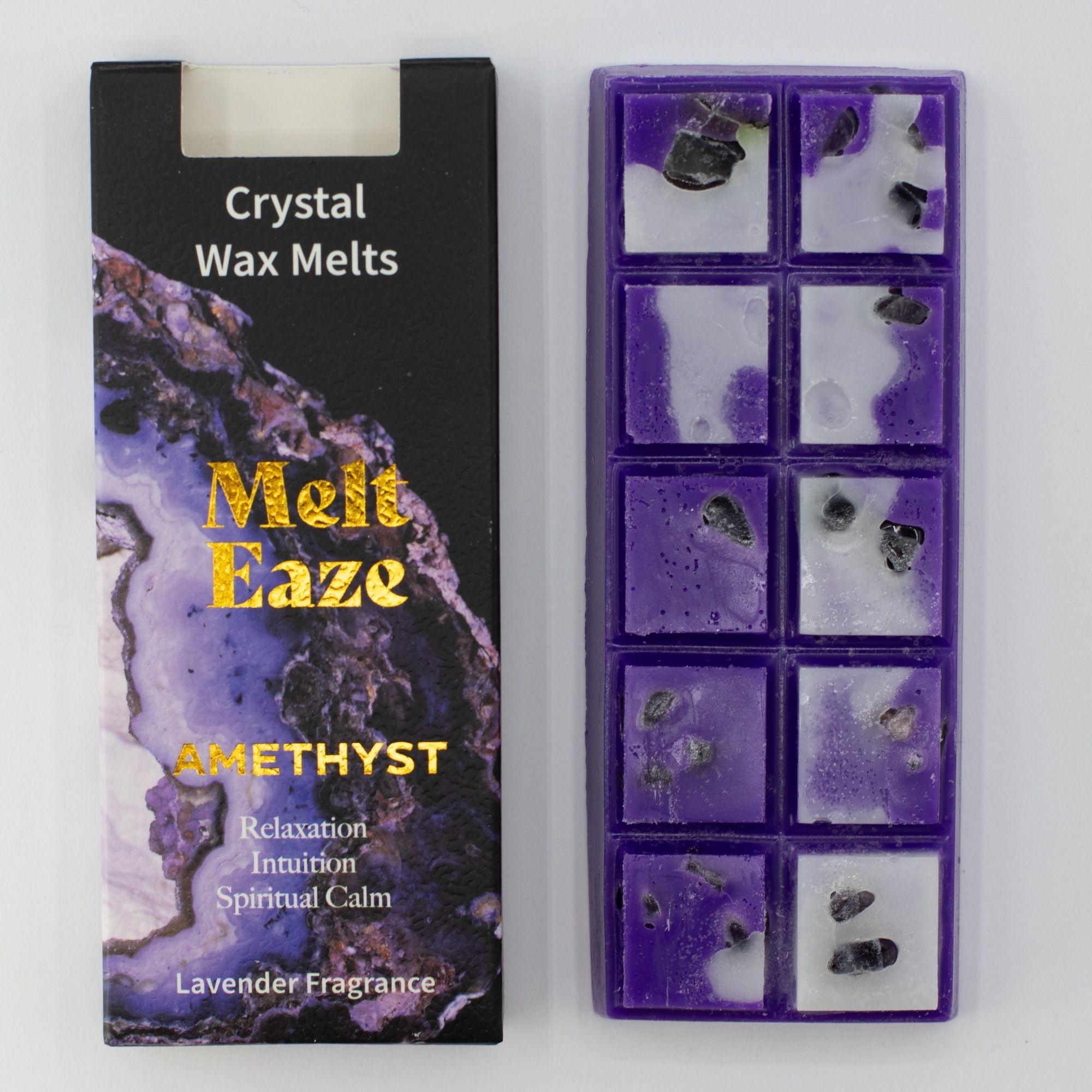 MeltEaze Wax Melts 50g - Amethyst Dream - Lavender Melt Eaze Crystal