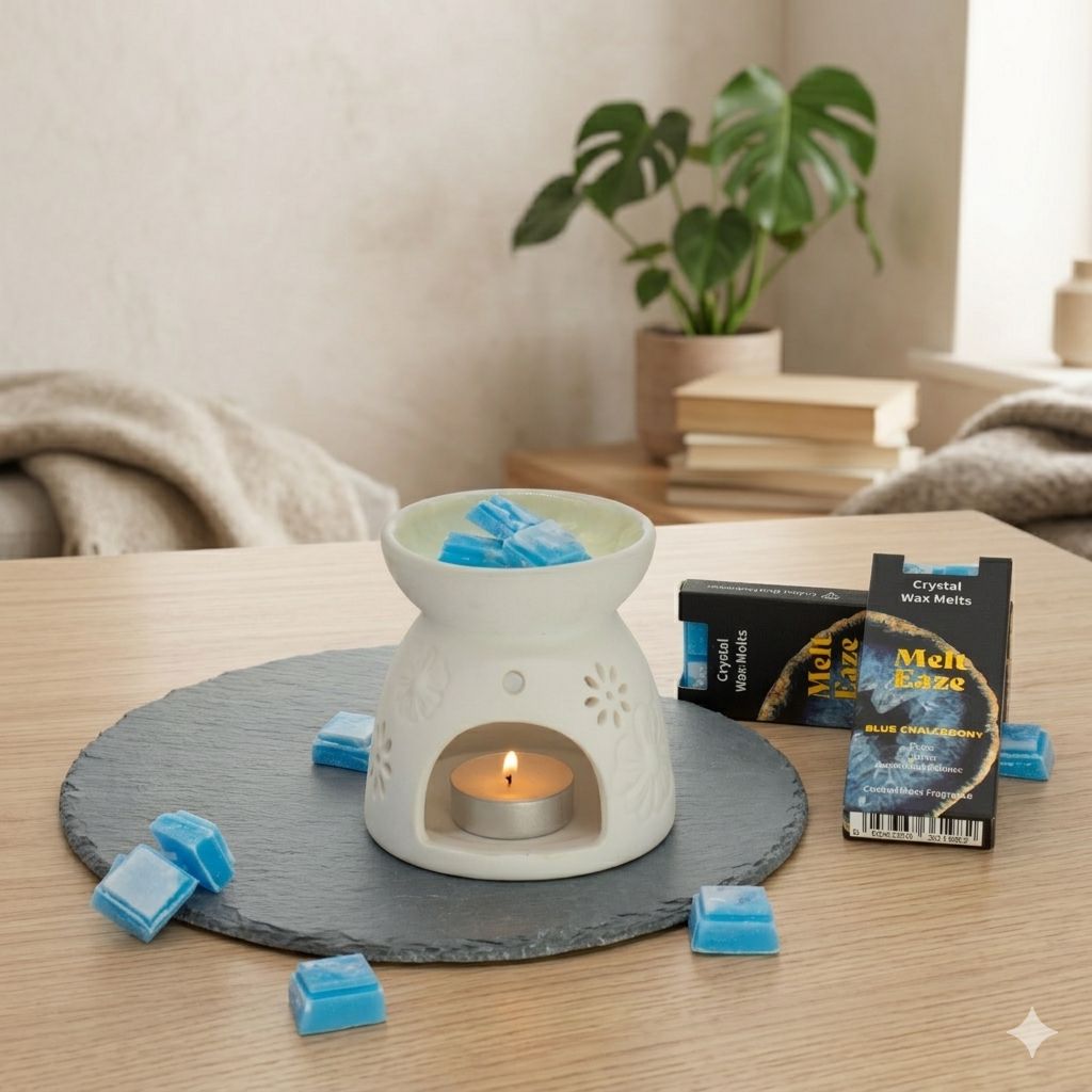 MeltEaze Wax Melts 50g - Aquamarine Wave - Coastal Moss Melt Eaze Crystal