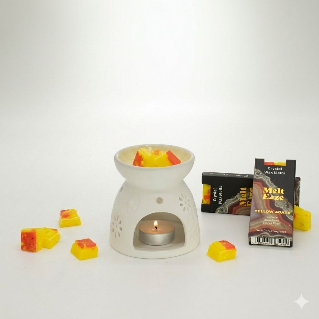MeltEaze Wax Melts 50g - Golden Glow - Fresh Citrus Melt Eaze Crystal