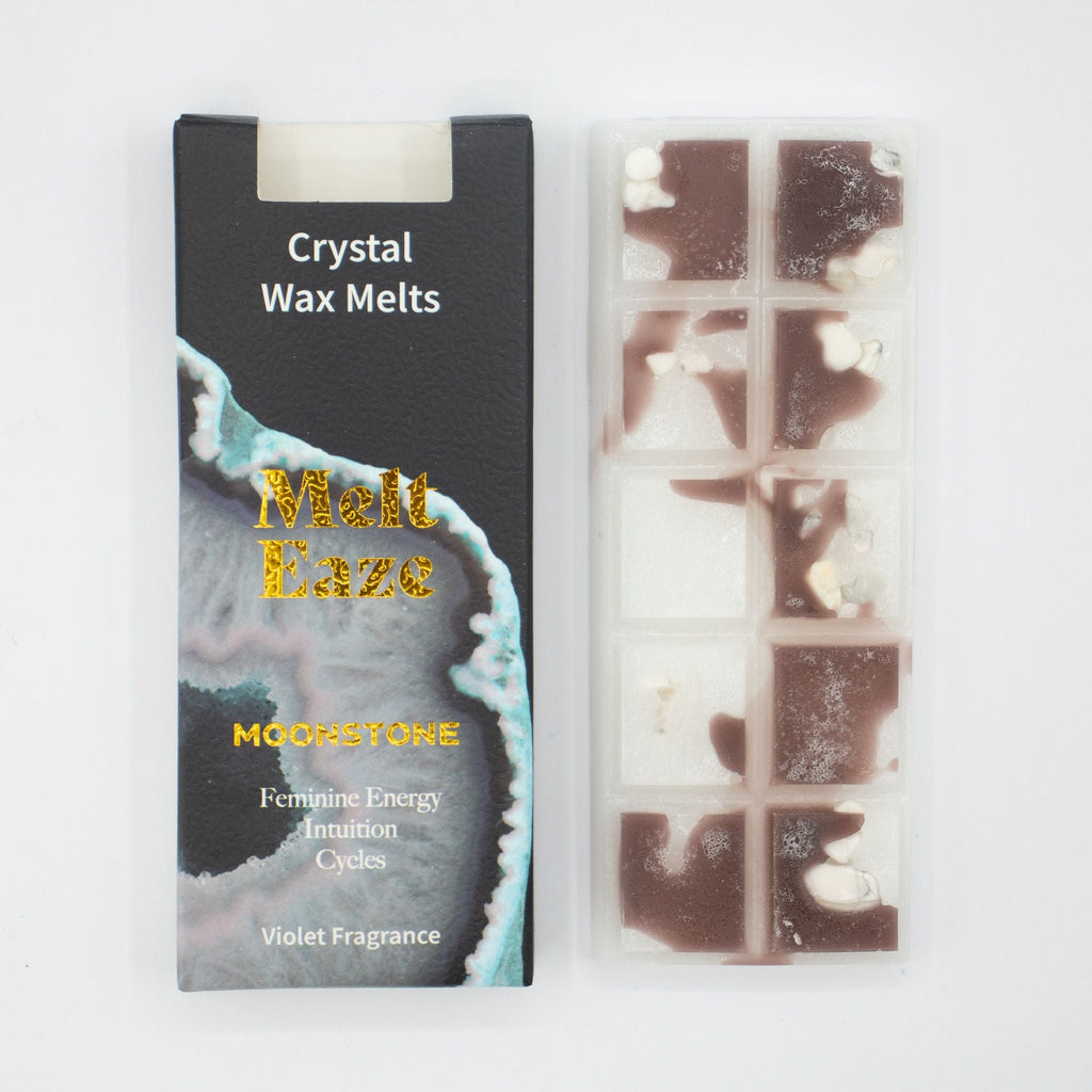 MeltEaze Wax Melts 50g - Moonstone Glow - Violet Melt Eaze Crystal