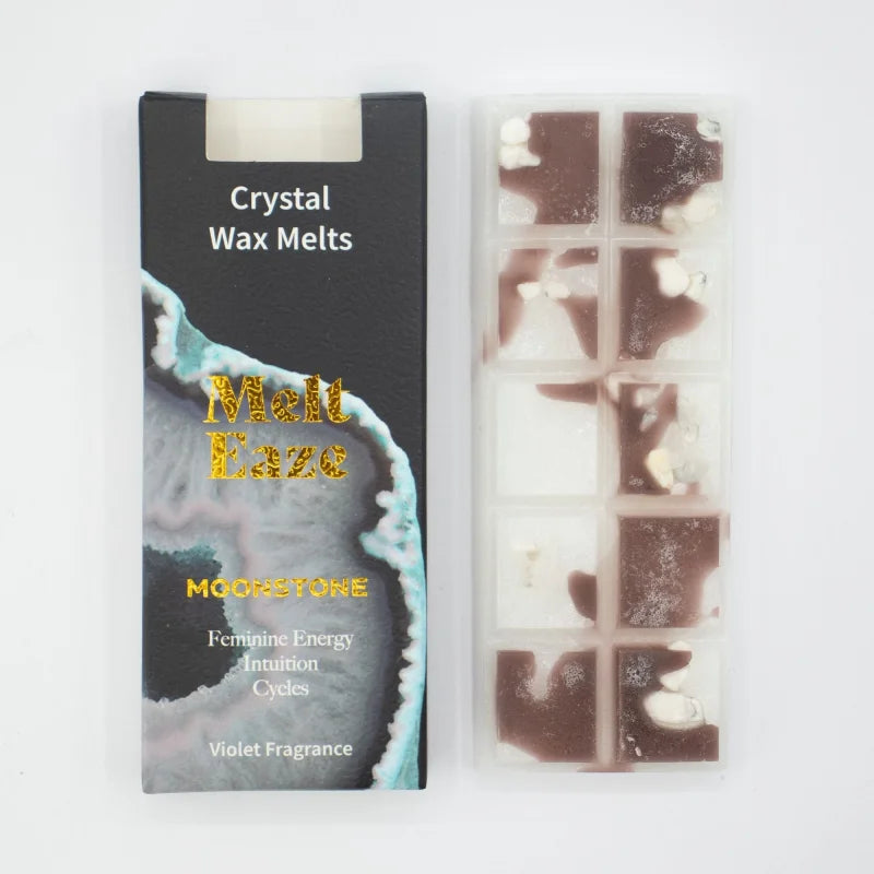 MeltEaze Wax Melts 50g - Moonstone Glow - Violet Melt Eaze Crystal