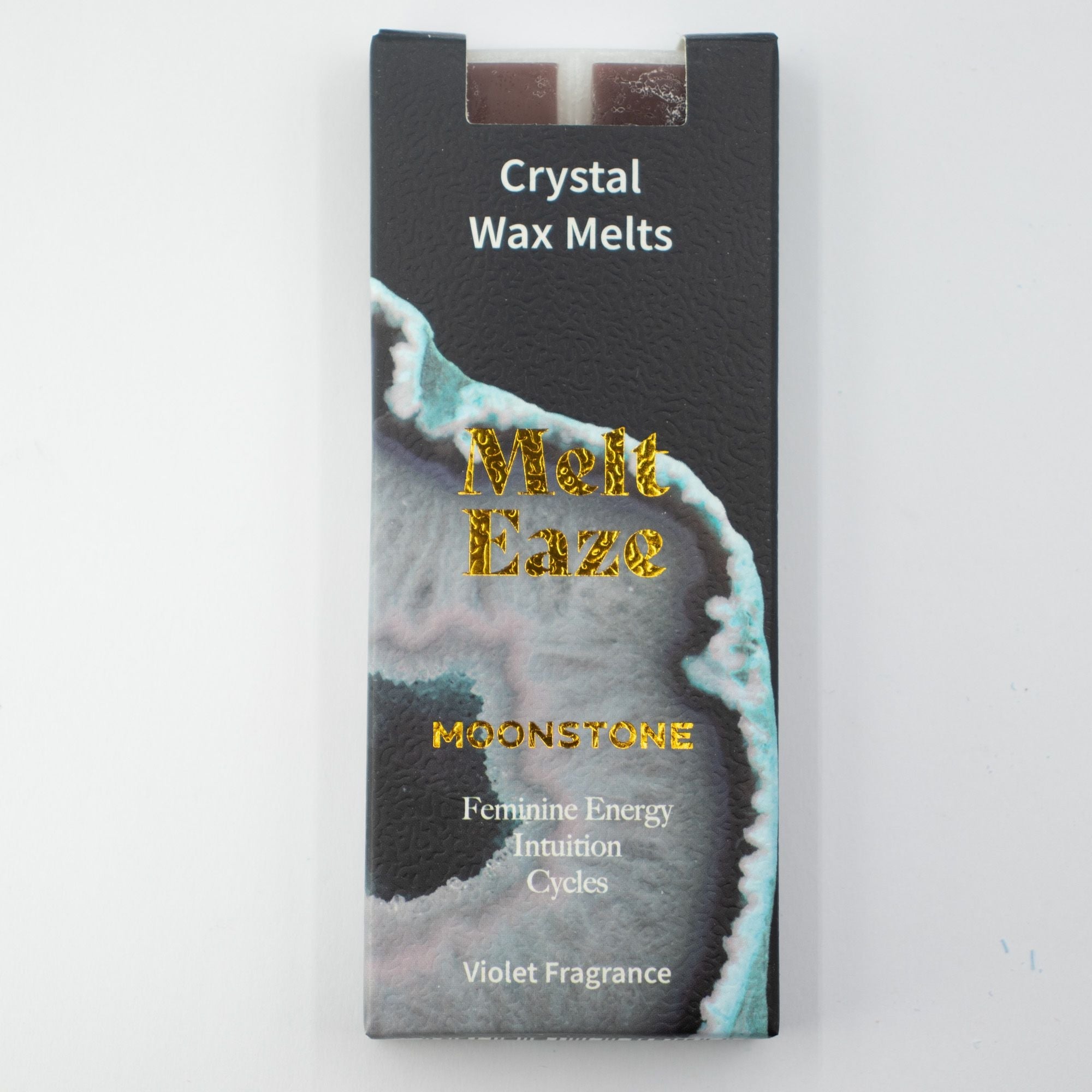 MeltEaze Wax Melts 50g - Moonstone Glow - Violet Melt Eaze Crystal