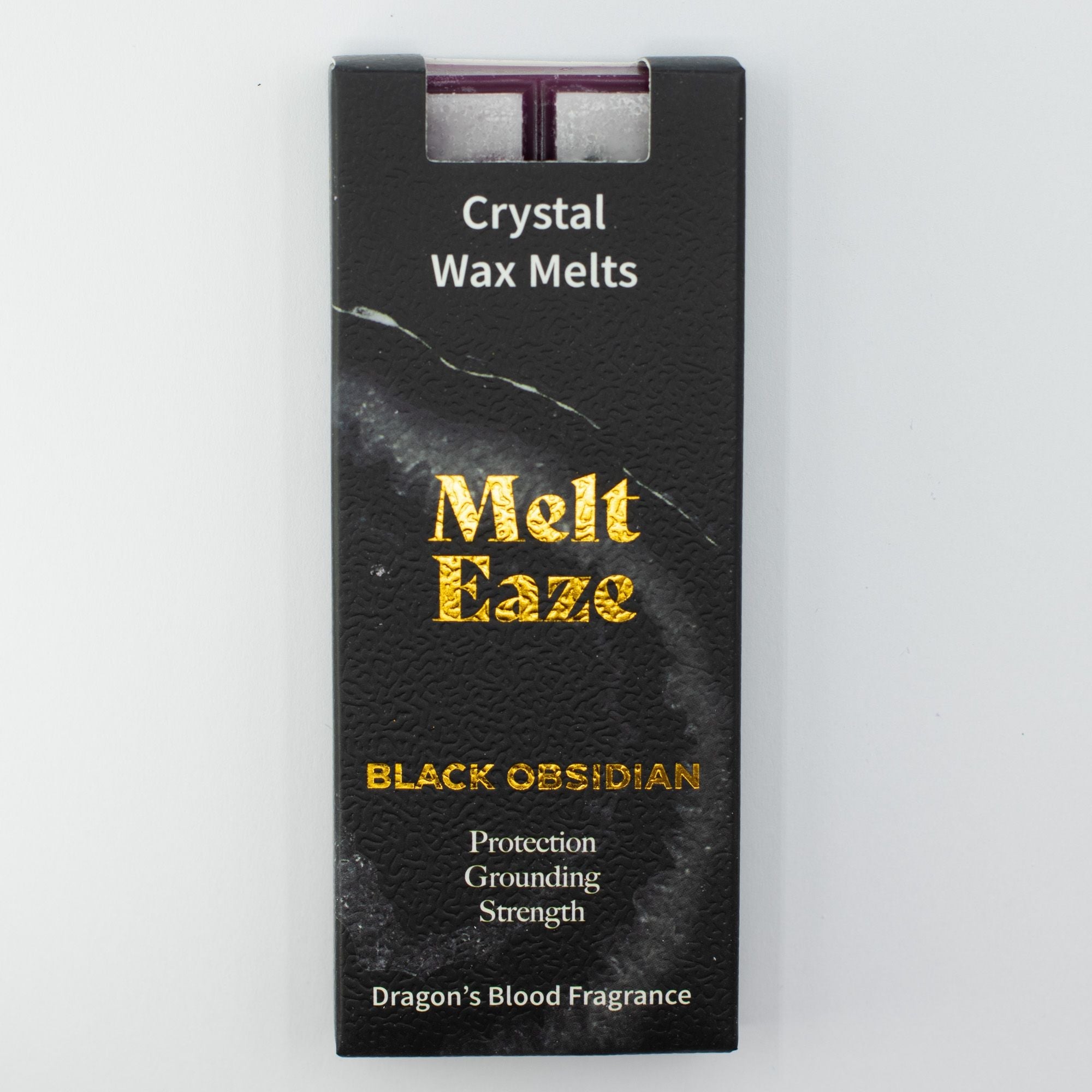MeltEaze Wax Melts 50g - Obsidian Shield - Dragons Blood Melt Eaze Crystal