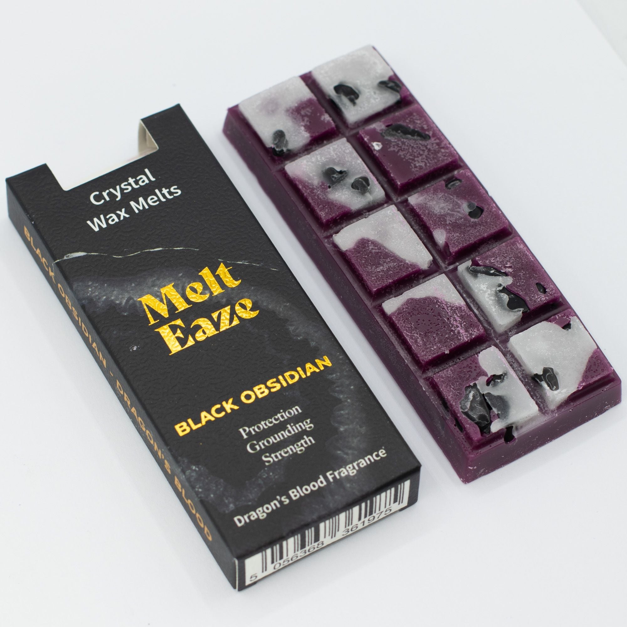MeltEaze Wax Melts 50g - Obsidian Shield - Dragons Blood Melt Eaze Crystal