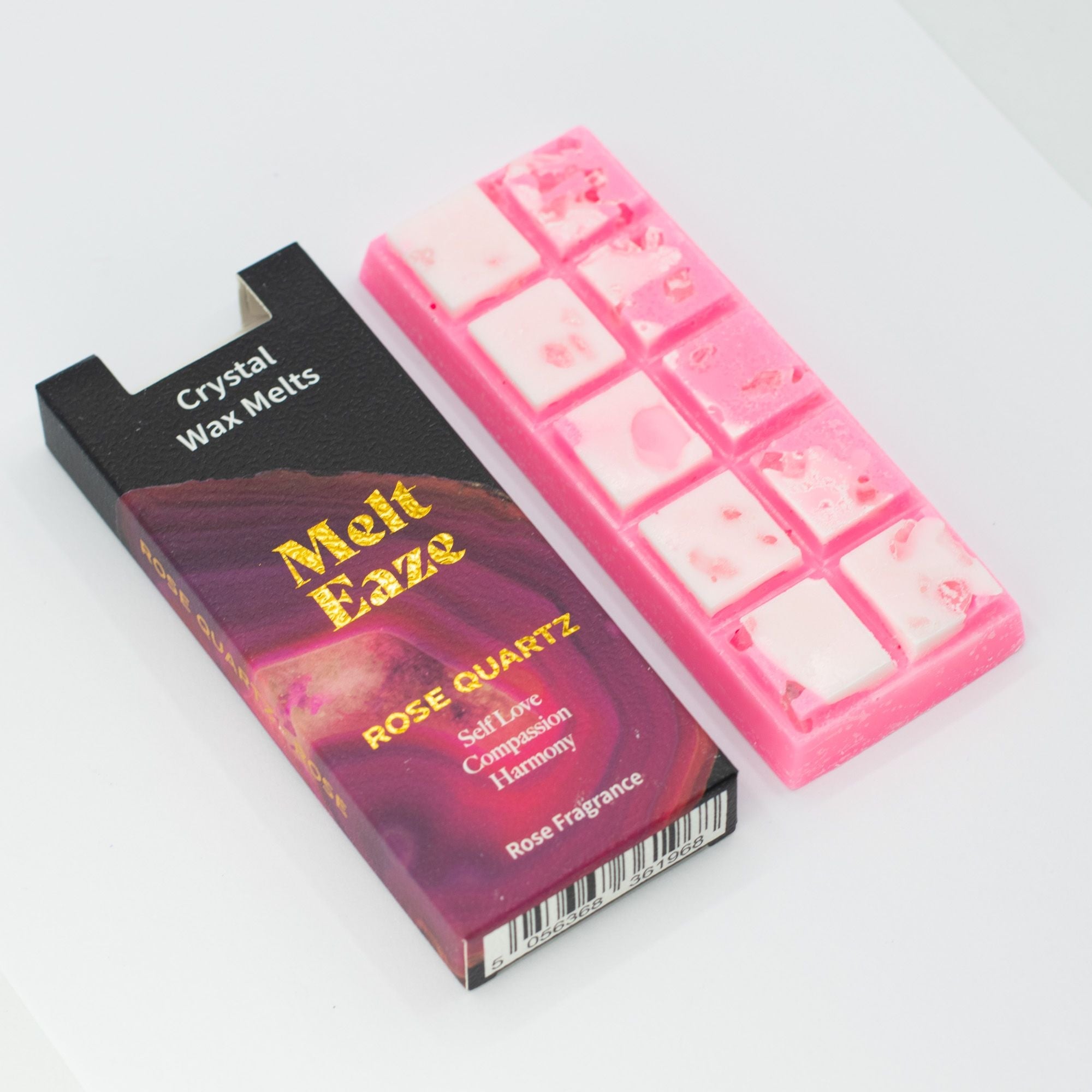 MeltEaze Wax Melts 50g - Rose Quartz Love - Melt Eaze Crystal