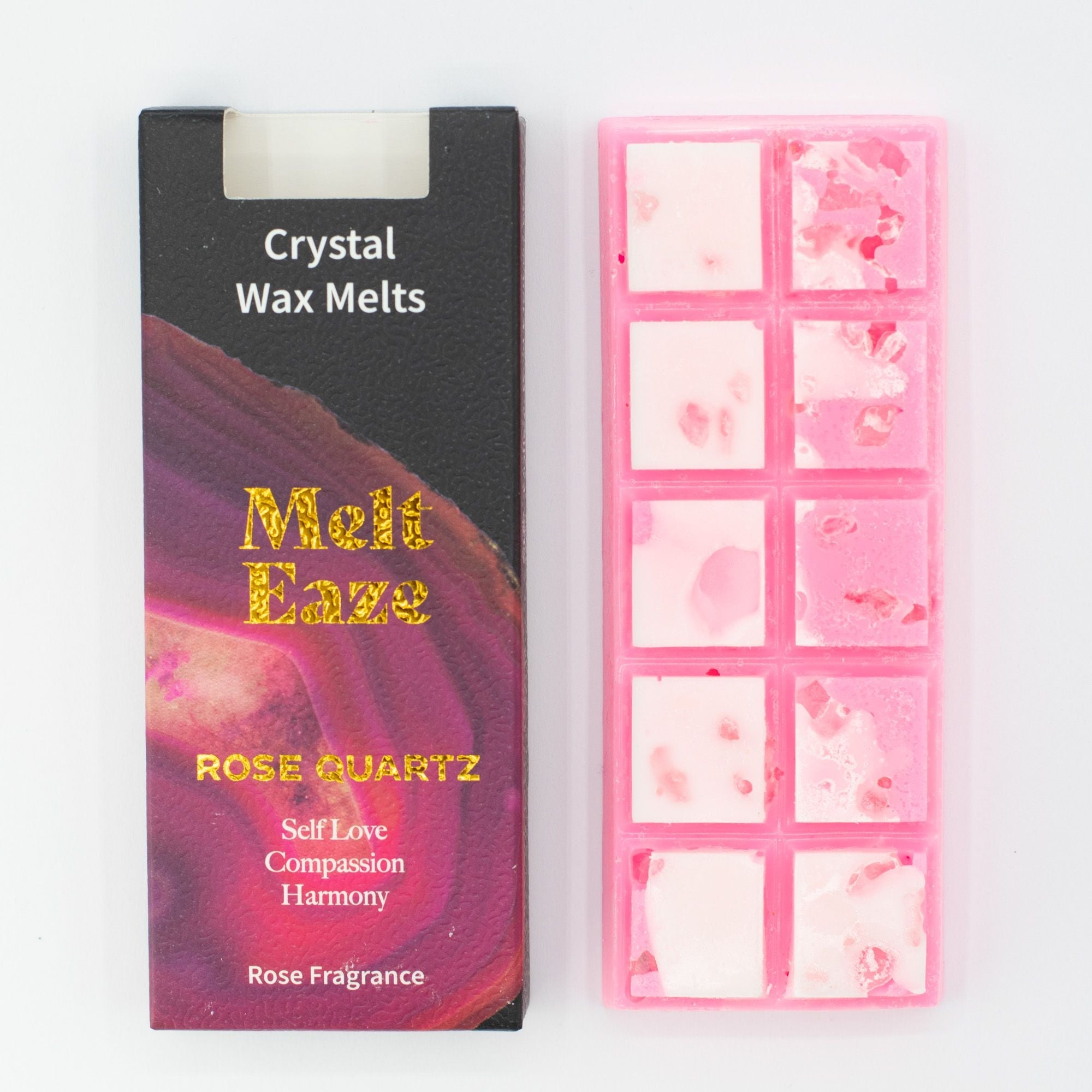 MeltEaze Wax Melts 50g - Rose Quartz Love - Melt Eaze Crystal