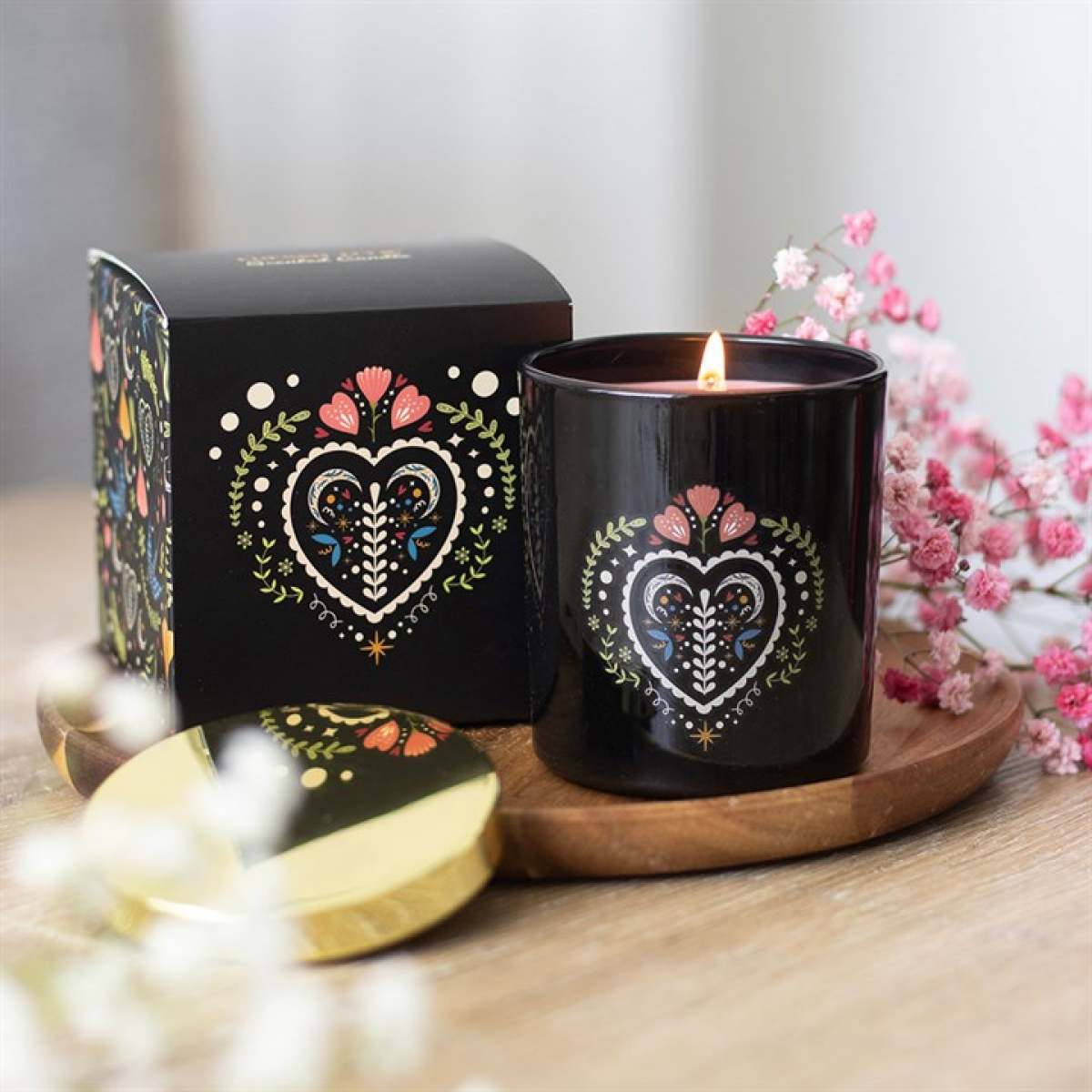 Midnight Bloom Black French Tulip Scented Candle