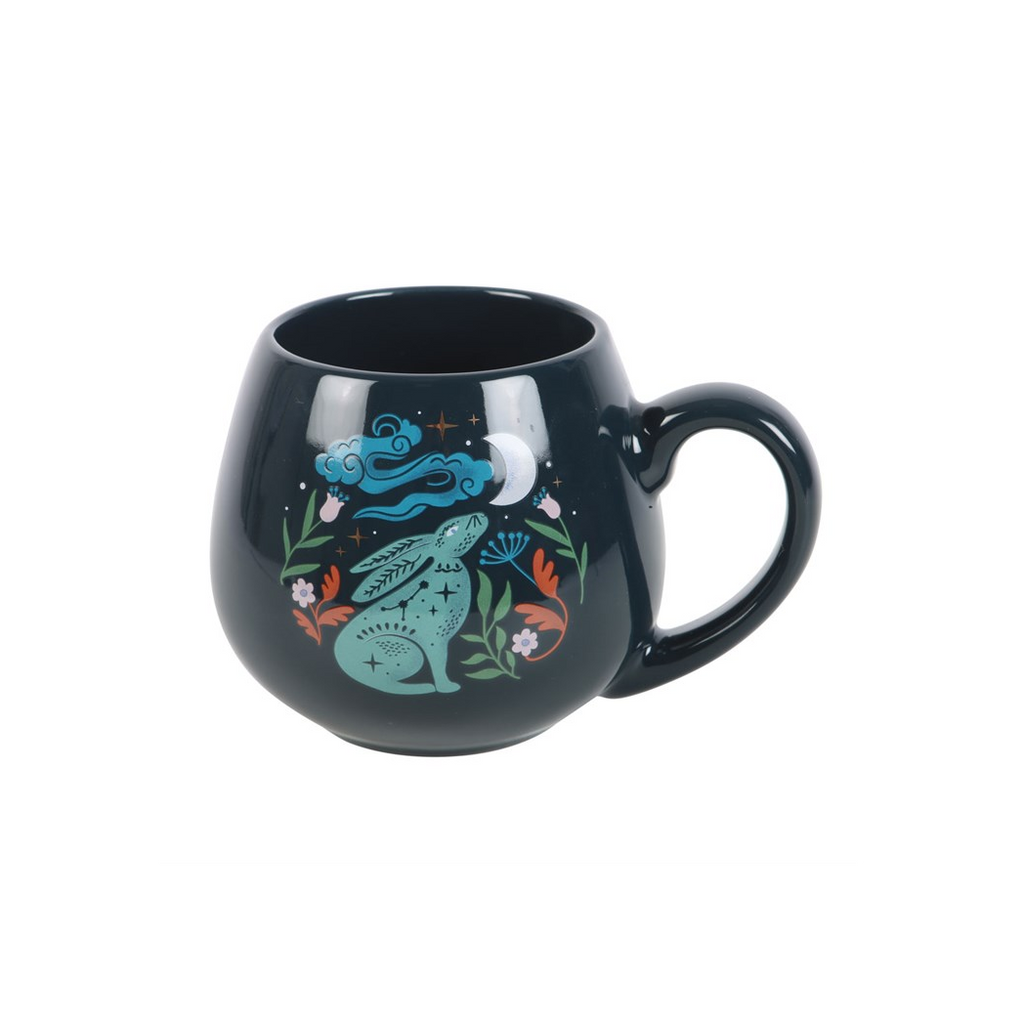 Midnight Hare Rounded Mug From Witch, Please!