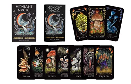 Midnight Magic: A Tarot Deck of Mushrooms Cards Book