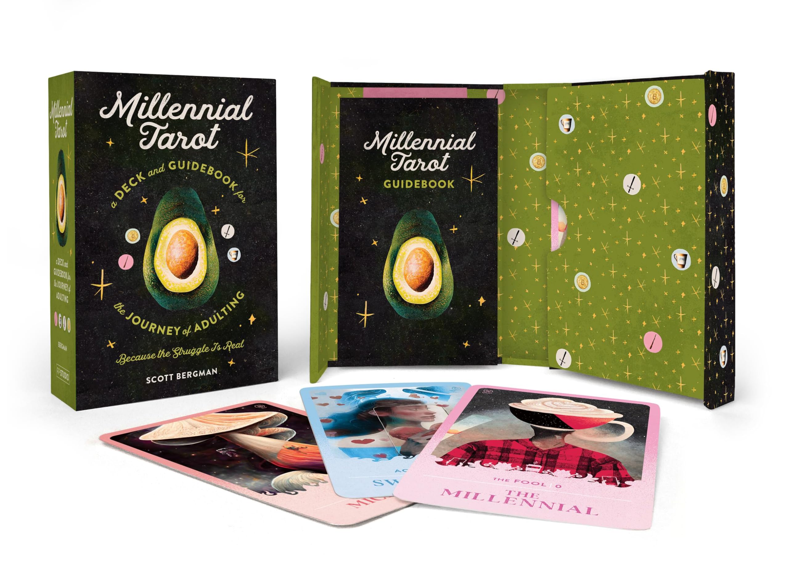 Millennial Tarot : A Deck and Guidebook for the Journey of Adulting (Because the Struggle is Real) - Sold by Witch, Please!