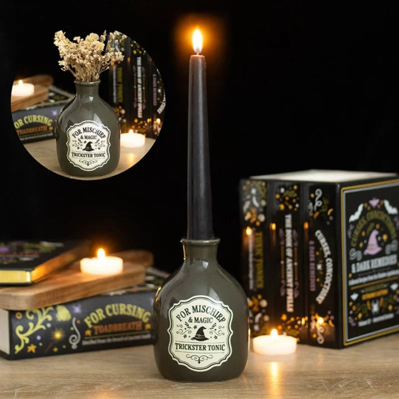 Mischief and Magic Potion Bottle Vase Candle Holder