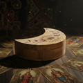 Moon Shaped Sliding Box Tarot Card Storage & Reading Boxes